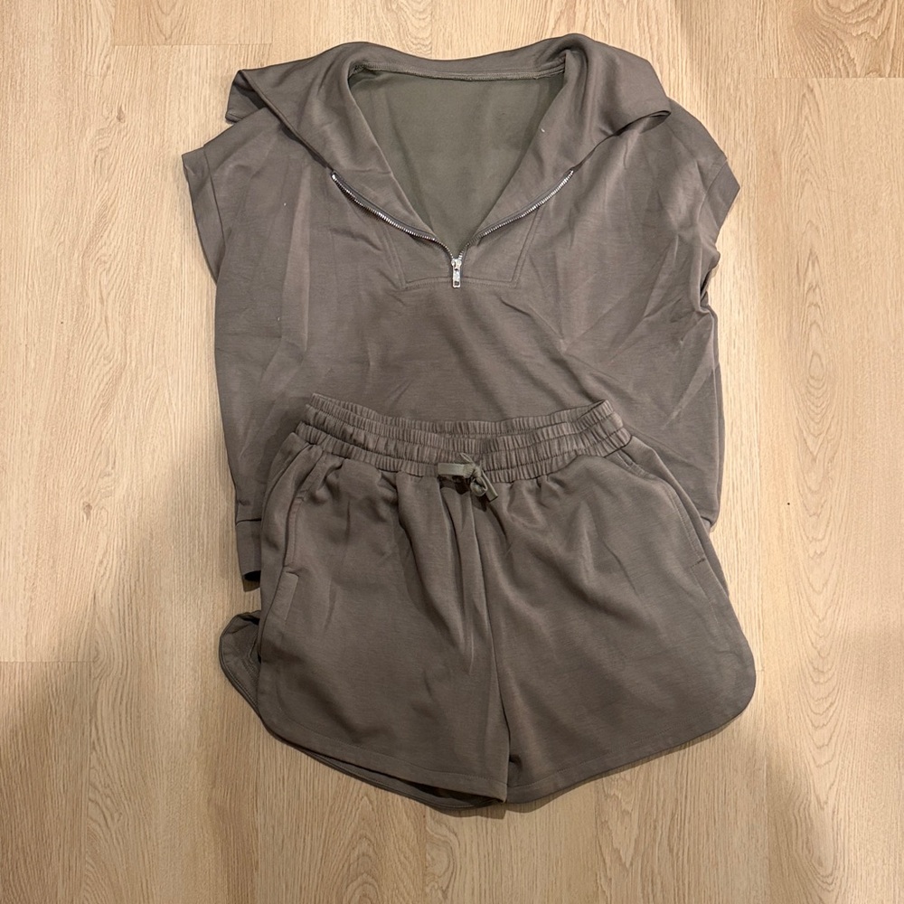 Casual Taupe Lounge Set